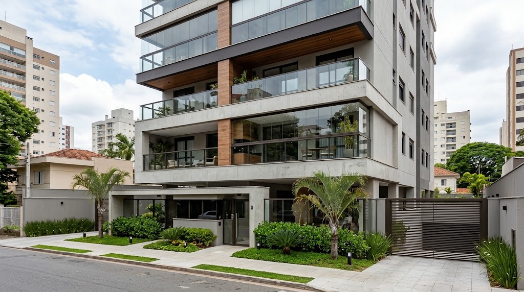 Maravilhoso Apartamento Moderno com Varanda Gourmet em Moema