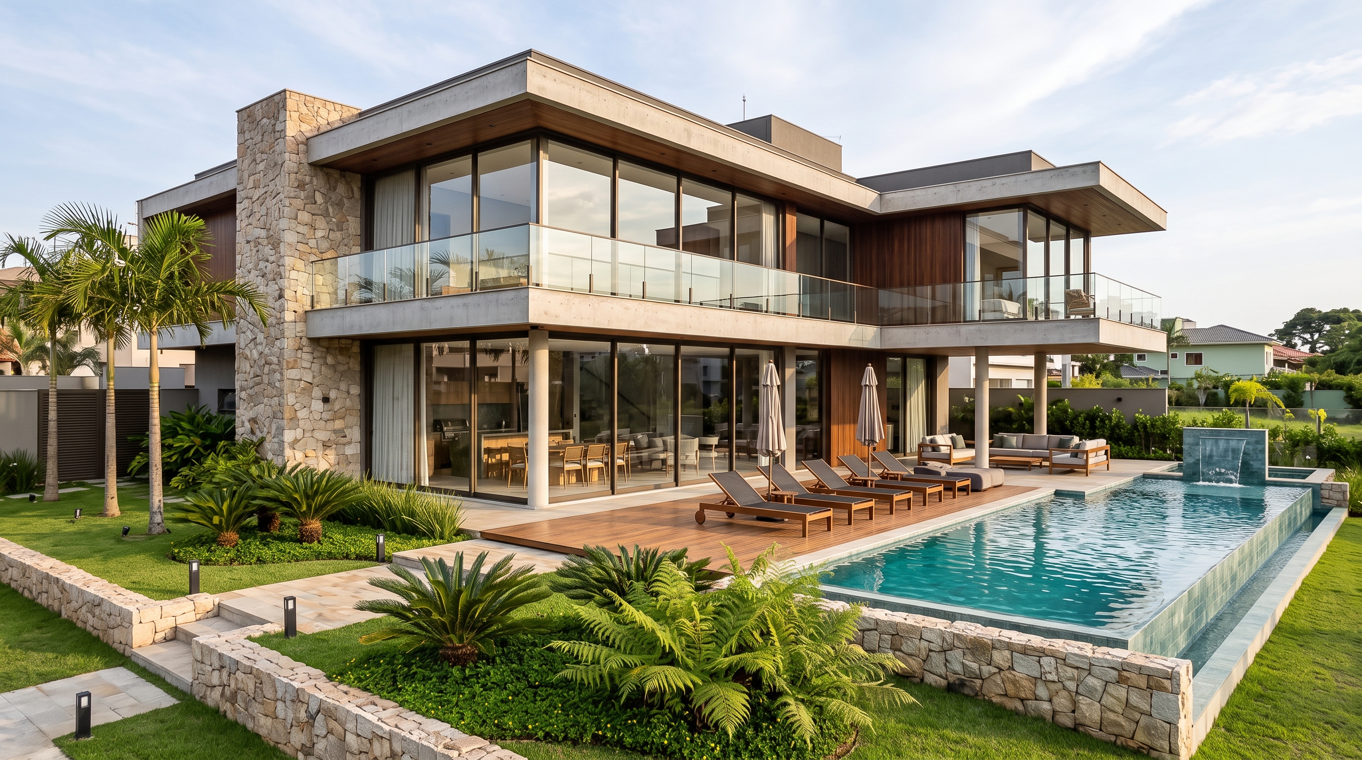 Espetacular Casa Contemporânea em Condomínio Fechado com Piscina